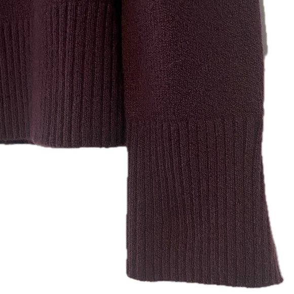 😊Banana Republic Womens Size S Pullover Sweater Turtleneck Purple Recycled NWT - Picture 3 of 9